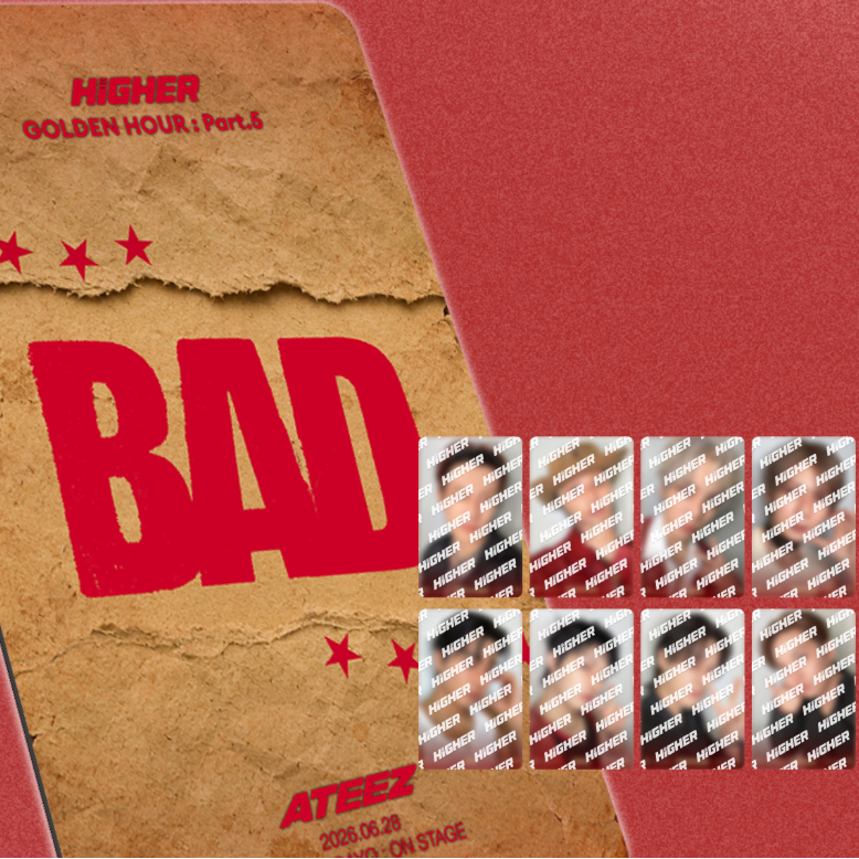 PREORDER: Ateez GH5 Inkigayo BAD Higher Card (Official)