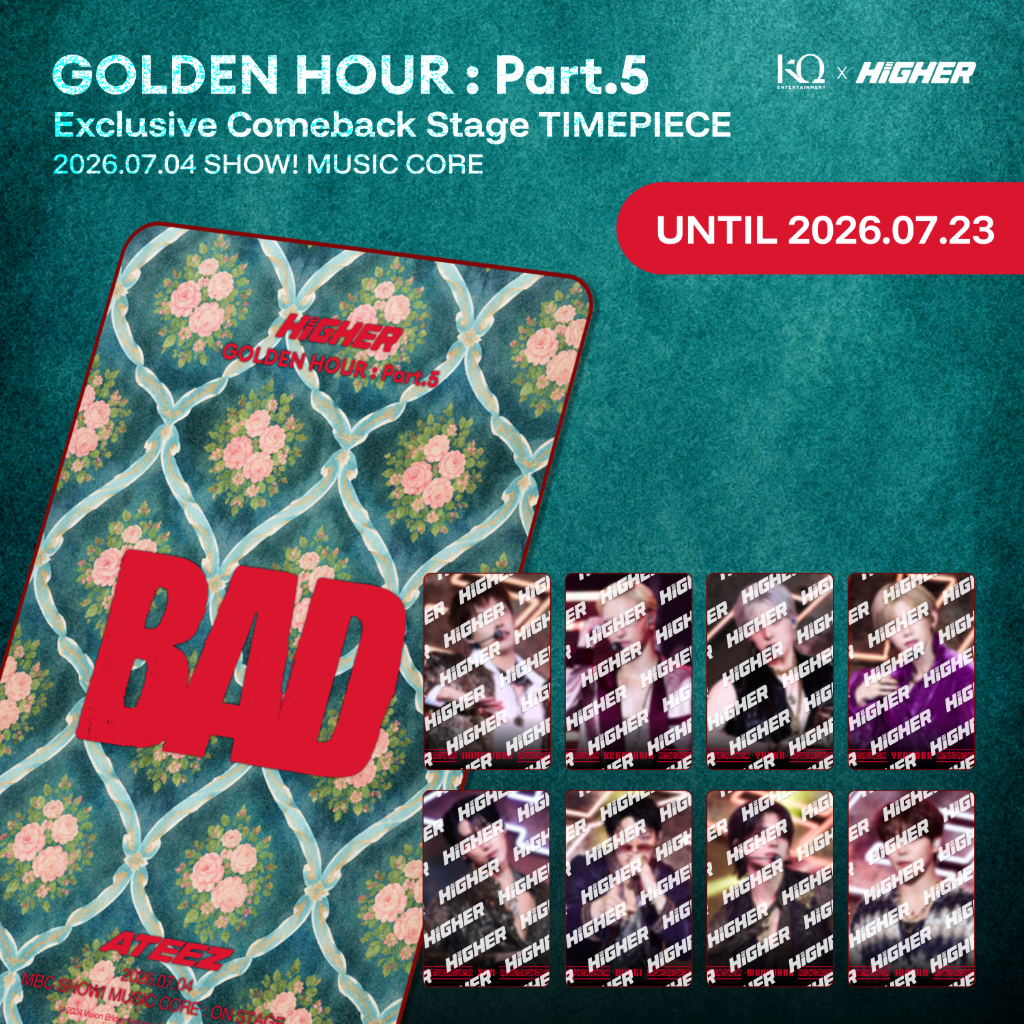 PREORDER: Ateez GH5 MusicCore BAD Higher Card (Official)