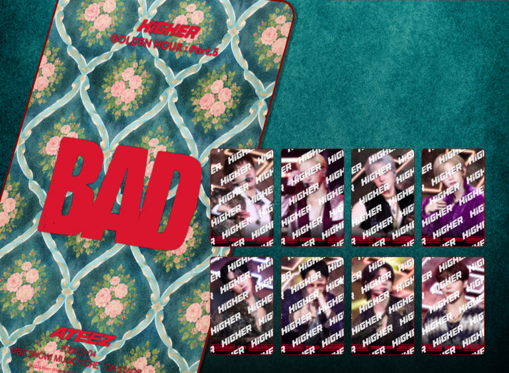 PREORDER: Ateez GH5 MusicCore BAD Higher Card (Official)